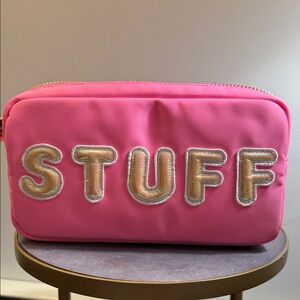 Stoney Clover Lane Small bubblegum Pink “Stuff” Pouch